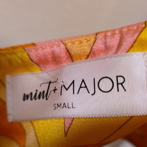 Mint Vibrant Pink and Yellow Dress - Picture 2 of 4